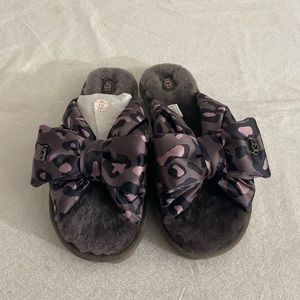 UGG Women Lushette Leopard Puffer Slides